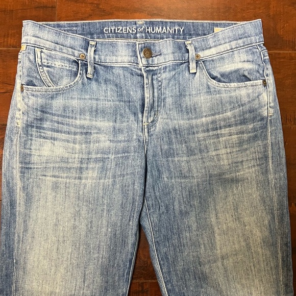 CITIZENS OF HUMANITY Denim Dani Cropped Straight Leg Mid Rise Jeans Size 28 - Picture 3 of 11